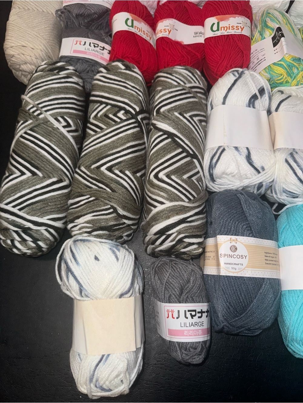 Yarn Lot of 32 skeins various sizes and styles all new lot #3 - Picture 6 of 7